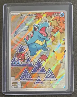 EARLY Totodile 048 Series 2 First Partner Illustration Collection Pokemon Promo - Image 1