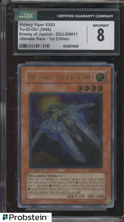 2006 Yu-Gi-Oh! Enemy of Justice 1st Edn EOJ EN0011 Victory Viper XX03 CGC 8 - Image 1