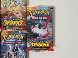 Pokemon TCG 7x Surging Sparks Booster Packs Sealed SV08 Lot - Image 2
