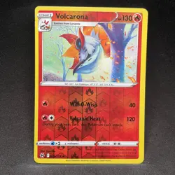 Volcarona 025/159 Crown Zenith Pokemon Reverse Holo LP - Image 1