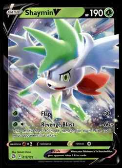 Pokemon TCG SWSH09: Brilliant Stars #013/172 Shaymin V NM - Image 1