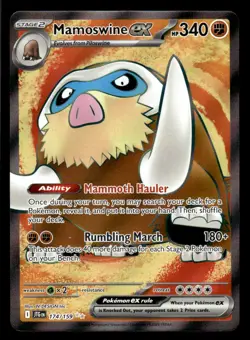 Pokemon TCG SV09: Journey Together #174/159 Mamoswine ex - Image 1