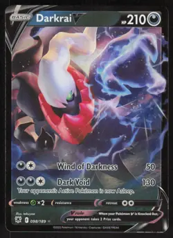 Pokemon TCG Astral Radiance #098/189 Darkrai V NM - Image 1