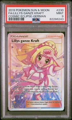 2006 POKEMON | LILLYS GANZE KRAFT COSMIC ECLIPSE 230/236 | DEUTSCH | PSA9 MINT - Image 1
