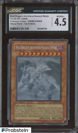 2009 Crimson Crisis Yu-Gi-Oh! Red Dragon Archfiend/Assault Mode 1st Ed CGC 4.5 - Image 1