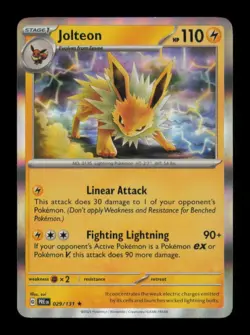 HOLO JOLTEON RARE HOLO 029/131 NM POKEMON - Image 1