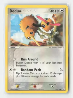 Doduo 62/112 Common FireRed & LeafGreen Pokemon Moderately Played - Image 1
