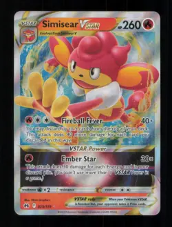 SIMISEAR VSTAR VSTAR RARE HOLO 023/159 NM POKEMON - Image 1