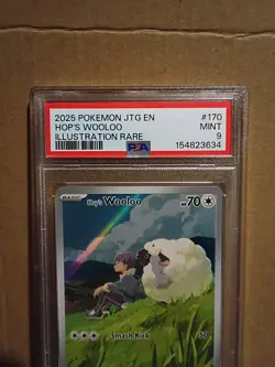 Pokemon TCG PSA 9 Hop's Wooloo 170/159 Sv09: Journey Together Holo - Image 3