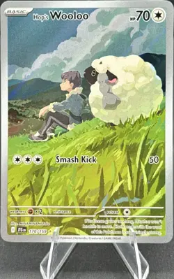 Pokemon tcg sv09: Journey Together Hop's Wooloo 170/159 IR holo English - Image 1
