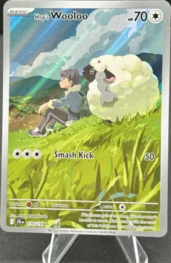 Pokemon TCG Sv09 Journey Together Hop's Wooloo 170/159 IR Holo - Image 1