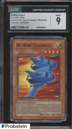2006 Yu-Gi-Oh! Duelist Chazz Princeton EN008 1st Edition W-Wing Catapult CGC 9 - Image 1