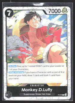 Monkey.D.Luffy (Prem Card Coll -Best Sel Vol. 3-) OP Promo Cards #P-075 Promo - Image 1