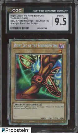 2022 Yu-Gi-Oh! Cytl Rvng Starlight 1st Ed Right Leg of The Forbidden One CGC 9.5 - Image 1