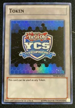 SUPER RARE YCS Token (Blue) Yugioh Championship Series TKN4-EN002 Holo TKN - HP - Image 1