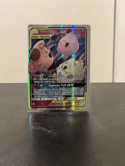 Pokemon TCG Togepi Cleffa Igglybuff GX Card 143/236 Cosmic Eclipse - Image 1
