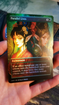 Parallel Lives FOIL Proxy Card with Custom Anime Girls Art Design - Image 2