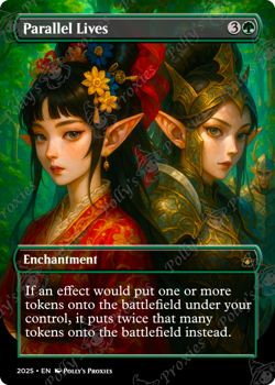 Parallel Lives FOIL Proxy Card with Custom Anime Girls Art Design - Image 3