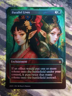 Parallel Lives FOIL Proxy Card with Custom Anime Girls Art Design - Image 5