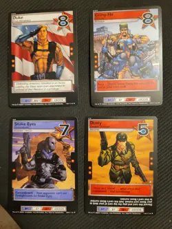 2004 G.I. Joe TCG CCG 10 Card Lot Duke Dusty, Snake Eyes, Gung-Ho - Image 1