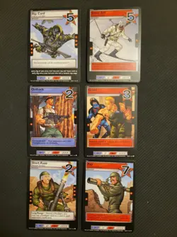 2004 G.I. Joe TCG CCG 10 Card Lot Duke Dusty, Snake Eyes, Gung-Ho - Image 3