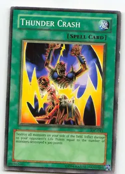 Thunder Crash IOC-043 Invasion of Chaos Common MP Yu-Gi-Oh - Image 1