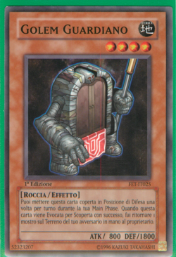 GOLEM GUARDIANO • (Golem Sentry) • Comune • FET IT025 • 1Ed • Yugioh! ANDYCARDS - Image 1