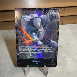 OP02-093 Smoker AA Alt Art Foil Starter English L One Piece TCG Card Game - Image 1