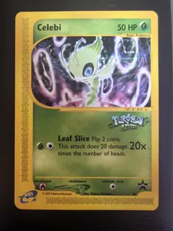 Celebi Pokemon 4Ever WOTC promo 50 black star promo - Image 1