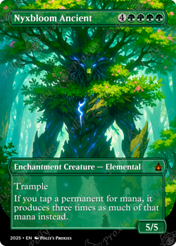 Nyxbloom Ancient FOIL Proxy Card with Custom Anime Art Design - Image 3