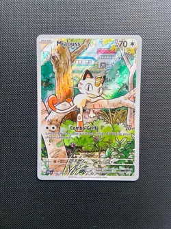 Carte Pokemon Miaouss 106/094 AR Full Art ME02 Flammes Fantasmagoriques NEUF - Image 1