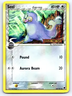 Seel 62/101 Common Dragon Frontiers Pokemon Reverse Holo Moderately Played - Image 1
