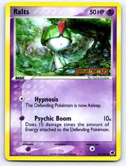 Ralts 60/101 Common Dragon Frontiers Pokemon Reverse Holo Lightly Played - Image 1
