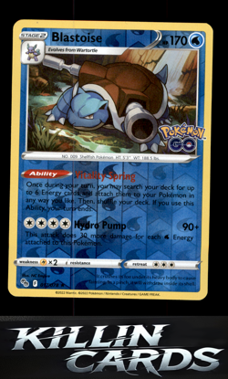 Blastoise 017/078 Pokemon Holo Rare Pokemon GO Card NM - Image 1