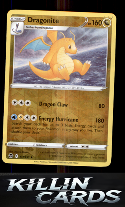 Dragonite 131/195 Pokemon Holo Rare SWSH12: Silver Tempest Card NM - Image 1