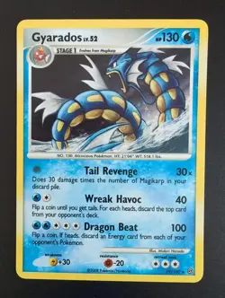 Gyarados - 19/100 - Pokemon TCG 2008 Stormfront Cosmo Holo LP - Image 1
