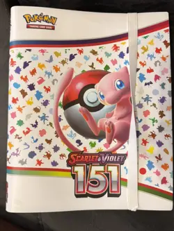 USED Pokemon TCG Scarlet & Violet 151 Mew Collector Binder 360 Slots 9 Pocket - Image 1