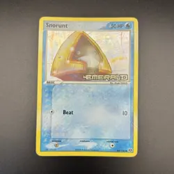 Pokemon Snorunt EX Emerald Reverse Holo Common 50HP 64/106 English 2005 - Image 1