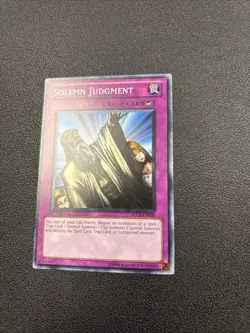 Solemn Judgment SDLS-EN038 Lost Sanctuary Yu-Gi-Oh 1st Edition NM/M A6 - Image 2