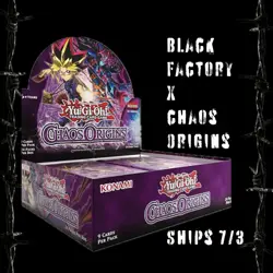 YuGiOh Chaos Origins Sealed Booster Case (12 Boxes) Konami English SHIPS 7/3 - Image 1