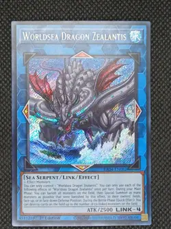 Yugioh Worldsea Dragon Zealantis Secret Rare RA04-EN082 - Image 1