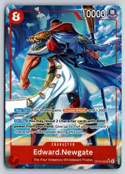 EDWARD.NEWGATE (ALTERNATE ART) OP16-003 THE TIME OF BATTLE ONE PIECE NM - Image 1