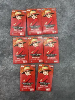 One Piece CCG Carrying On His Will Booster Pack OP13 English 8X Packs SEALED - Image 1