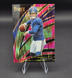 Panini 2025 Select Jaxson Dart Rookie Prizm Club Level #293 Pink Shock (RC) - Image 1