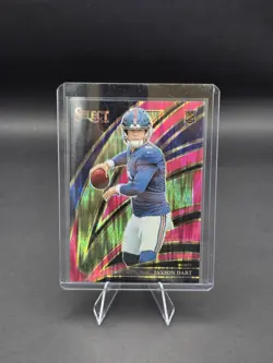 Panini 2025 Select Jaxson Dart Rookie Prizm Club Level #293 Pink Shock (RC) - Image 3