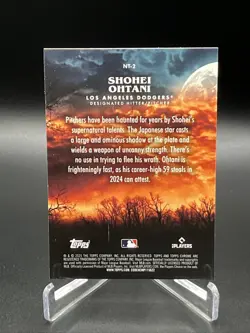 2025 Topps Chrome Update Shohei Ohtani Night Terrors NT-2 - Image 2