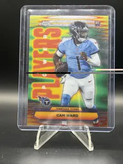 2025 Topps Chrome Football NFL #PP-8 Cam Ward Power Players RC Titans - Image 1