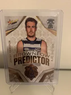 2024 Afl Brownlow Predictor Jeremy Cameron Geelong Cats 43/220 2025 2026 - Image 1