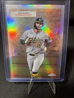 2025 Topps Chrome Platinum Nick Kurtz Jacob Wilson #55DH-20 Doubleheaders RC - Image 1