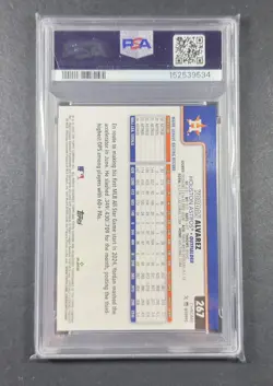 2025 Topps Chrome Sapphire Image Vaiation Yordan Alvarez #267 Orange /25 - Image 2